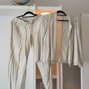 BOGO EVERYTHING $10 Linen suit set